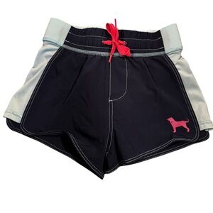 The Black Dog Kids' Swim Shorts with Pink Details